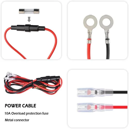 Miniatura 6 de Enchufe para encendedor de cigarrillos de 12 V, 2 unidades, enchufe para encendedor de cigarrillos con cable de extensión y cubierta impermeable