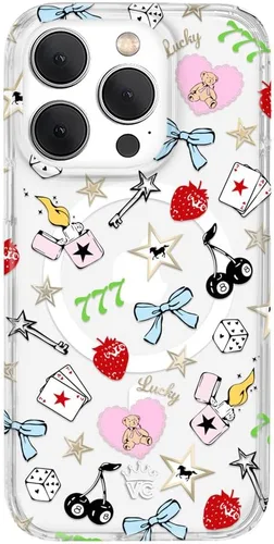 Miniatura 103 de VELVET CAVIAR Funda para iPhone 15 Pro, compatible con MagSafe, probada en caídas de 10 pies, estampado de leopardo y amatista púrpura