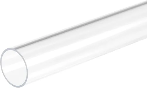 Miniatura 53 de MECCANIXITY Tubo de acrílico rígido redondo transparente 1mm(0.04") DI 3mm(1/8") DE 305mm(12") para lámparas y linternas, sistema de refrigeración