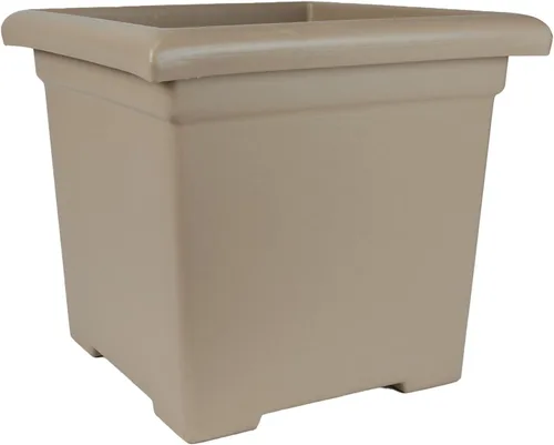Miniatura 9 de The HC Companies Maceta cuadrada Accent con drenaje – Macetas clásicas para plantas de exterior y plantas de interior – Maceta cuadrada ligera