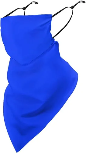 Miniatura 18 de Bufanda de protección solar UV, bufanda triangular reutilizable con lazo para las orejas