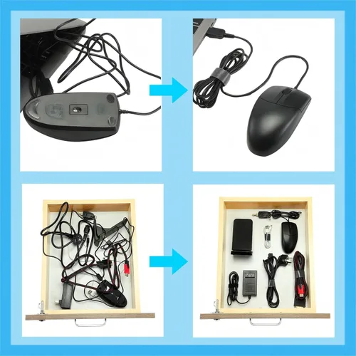 Miniatura 6 de WILLBOND Cintas de sujeción de 1/2 pulgada x 45 pies, bridas de cable reutilizables, cinta de nylon de doble cara, rollo de gancho y bucle, bridas