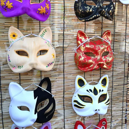 Miniatura 8 de Qavctw DIY White Masks Paper Cosplay Christmas Party Mask Unpainted Plain Craft Masquerade Masks