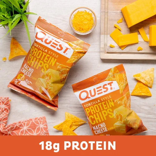 Miniatura 7 de Quest Nutrition Chips de proteína, barbacoa, 0.78 oz de proteína, 0.11 oz de carbohidratos netos, 130 cals, bolsa de 1.1 onzas, 1 unidad, alto