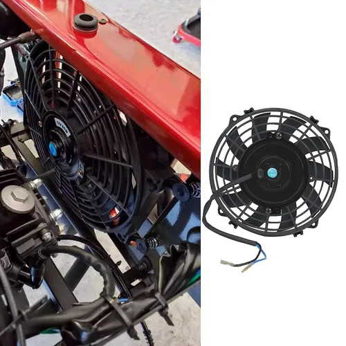 Miniatura 5 de Ventilador delgado universal de 7 pulgadas para radiador eléctrico con kit de montaje de 12 V 800 CFM