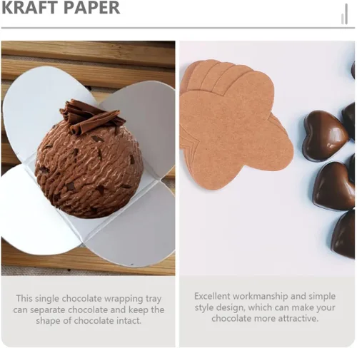 Miniatura 5 de Cabilock 200 piezas de compartimentos de chocolate, forros de trufa de chocolate de caramelo, forros de papel de chocolate, tazas de trufa, mini