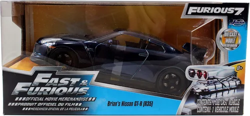 Miniatura 6 de Jada Juguetes Fast & Furious Nissan GTR Azul 1:24 Diecast