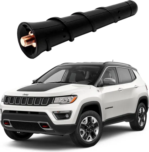 KSaAuto Antena de 3.2 pulgadas compatible con Jeep Cherokee Grand Cherokee Compass Renegade 2011-2025, Chrysler 200, Fiat 500, repuesto de antena de