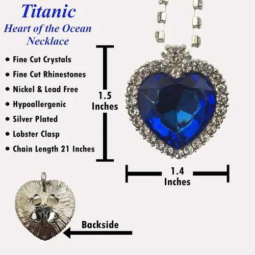Miniatura 2 de Collar Titanic Corazón del Océano y Moneda Titanic