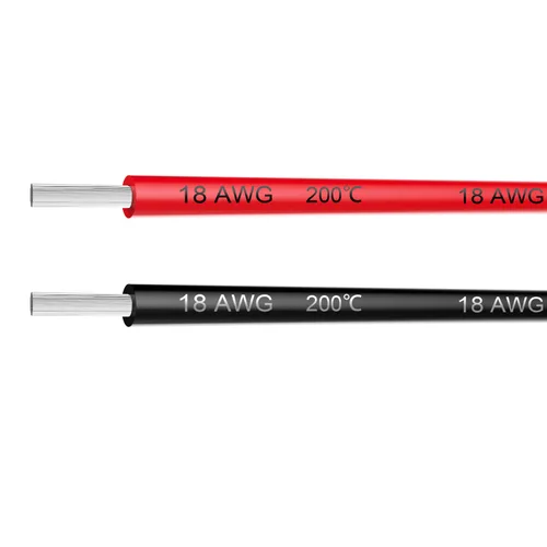 Miniatura 18 de Cable eléctrico Haerkn calibre 10 AWG, cable de silicona calibre 10 de 20 pies [10 pies negro y 10 pies rojo], cables de conexión, suave y flexible