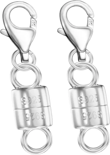 Miniatura 12 de Dailyacc cierres magnéticos para collares de langosta de plata 925 y cierres de seguridad en plata esterlina con convertidores de joyería de oro