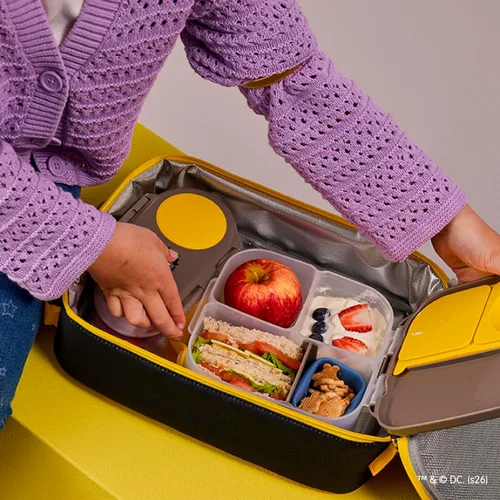 Miniatura 2 de b.box Mini lonchera de Batman, recipientes para aperitivos para niños, reutilizable, pequeña caja Bento para el almuerzo, contenedor de aperitivos