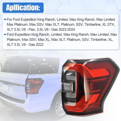 Miniatura 3 de Luz trasera LED roja compatible con Ford Expedition 2022 2023 2024 2025 lado derecho del pasajero reemplazo NL1Z13404-F NL1Z-13404-B