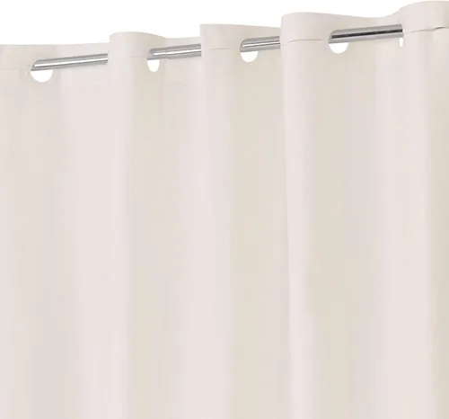 Cortina de ducha o forro de PEVA sin gancho - Cortina de ducha de baño resistente de 8G color beige sin ganchos requeridos, impermeable, libre de