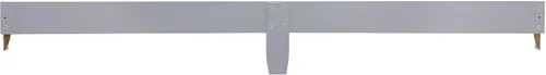 Miniatura 2 de Dream On Me Mini riel para cuna en color gris tormenta, convierte mini cunas en camas de tamaño individual, construcción de madera maciza Gris