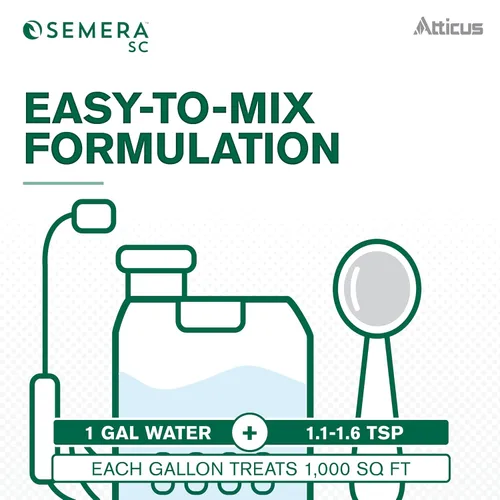 Miniatura 6 de Atticus Semera SC Herbicida (8 onzas) – 44% Flumioxazin Weed Killer – Temporada larga césped y control de malezas acuáticas