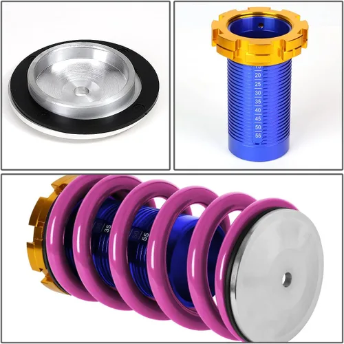 Miniatura 3 de DNA MOTORING Juego de 4 resortes de suspensión compatibles con 88-00 Civic / 93-97 Civic Del Sol / 88-91 CRX / 90-01 Integra, morado