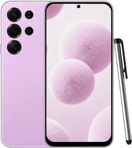 Teléfono inteligente desbloqueado S25Ultra, teléfonos móviles Android 12.0, pantalla HD+ de 6.6'', 4 GB de RAM 32 GB ROM/256 GB SD, 4G Dual SIM Rosa
