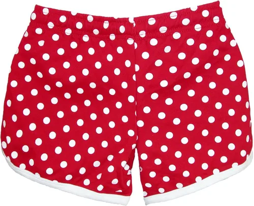 Miniatura 4 de Disney Junior - Pantalón corto de Minnie Mouse para mujer, diseño de lunares rojos, Rojo