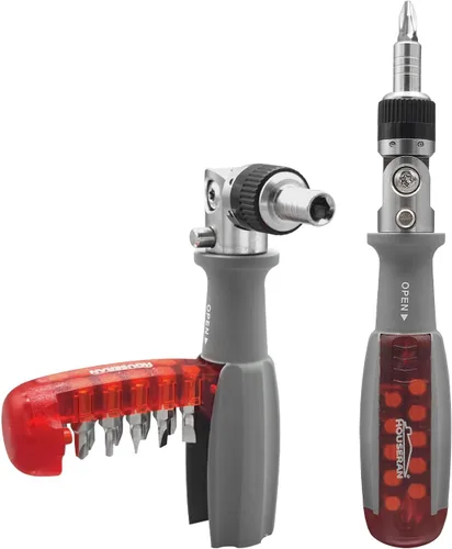 Miniatura 8 de Juego de 5 destornilladores aislados, kit de herramientas para electricista con funda, 1000 V, destornillador con cuchillas intercambiables