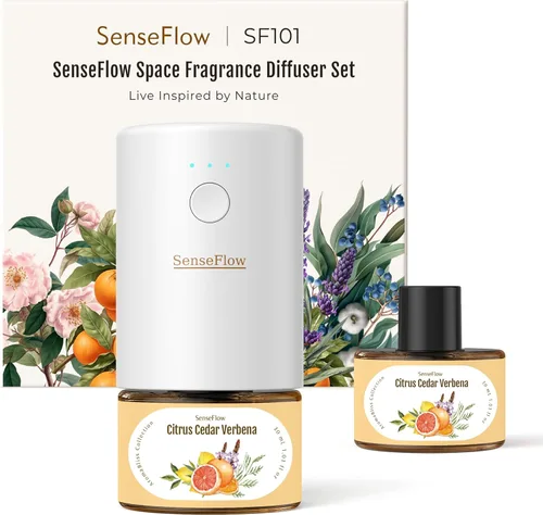 Miniatura 14 de Difusor de aceite esencial para el hogar, difusor inteligente de aromaterapia sin agua SF101S Pro, aroma de habitación enchufable con temporizador