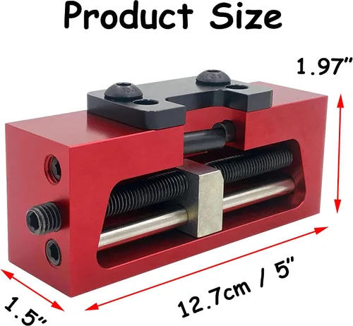 Miniatura 5 de Herramienta universal de empuje de vista de pistola para Glock 1911 Sig Springfield y otros pistola para mira delantera o trasera Rojo
