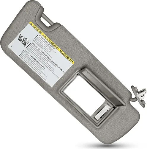 Miniatura 9 de Visera solar para el lado izquierdo del conductor para Toyota Highlander 2014 2015 2016 2017 2018 2019, color beige con luz, reemplaza la parte #