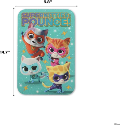 Miniatura 6 de Disney Super Kitties - Letrero de metal con diseño de gatitos para decoración de pared para dormitorio de niños o sala