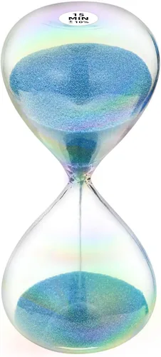 Miniatura 19 de Reloj de arena con temporizador de arena de 1 minuto con arena de color marrón, reloj de arena grande de 1 minuto, reloj de arena de 1 minuto