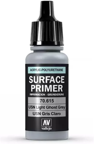 Miniatura 2 de Vallejo - Color de imprimación superficial USN Light Ghost Grey imprimación acrílica 0.6 fl oz (0.6 fl oz.) Acabado mate y secado rápido