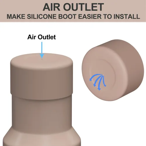 Miniatura 4 de Affute Funda Protectora de Silicona para Stanley Quencher H2.0 40 30 20 oz e IceFlow Flip 30 20 oz, Libre de BPA Anti-Ruido Anti-Arañazos, Protector
