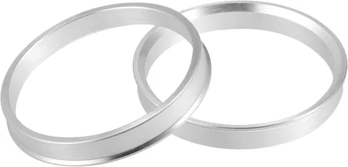 Miniatura 13 de X AUTOHAUX 2 piezas de anillos de buje centrados para el centro del orificio de la rueda de aluminio, de 65 mm de diámetro exterior a 57,1 mm