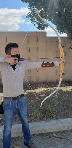 Miniatura 5 de SAS Courage 60" Takedown Recurve Archery Bow (35#, Right)