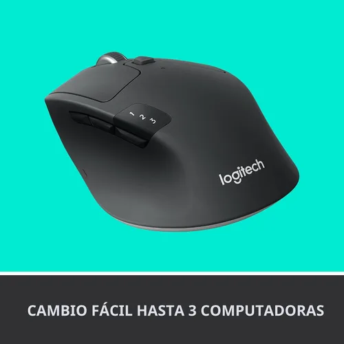 Miniatura 8 de Logitech M720 - Ratón inalámbrico de triatlón, Bluetooth, receptor unificador USB, 1000 DPI, 6 botones programables, batería de 2 años, compatible