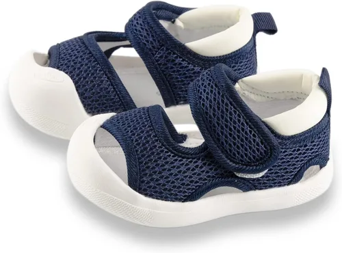 Miniatura 3 de RVROVIC Sandalias deportivas para niños y niñas, puntera abierta, suela de goma transpirable, zapatos de agua para la playa