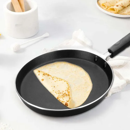 Miniatura 3 de IBILI Sartén antiadherente para crepas de 7.8 pulgadas Fabricado en España Plancha Tawa compatible con inducción para panqueques, Dosa, Roti