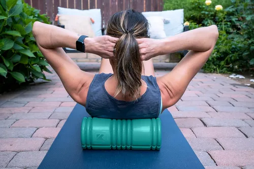 Miniatura 4 de TriggerPoint Grid 1.0 Foam Roller - 13" Multi-Density Massage Roller for Deep Tissue & Muscle Recovery - Relieves Tight, Sore Muscles & Kinks, Verde