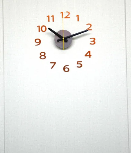 Miniatura 5 de OceeK Reloj de pared para bricolaje, moderno, silencioso, sin tictac, funciona con pilas, cuarzo de calidad 3D sin marco, cierre de pared