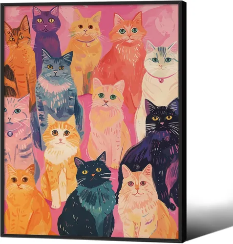 Miniatura 15 de Póster de pintura al óleo colorida de ventana abierta, arte de pared abstracto impresionista famoso y moderno, impresiones de lienzo estético
