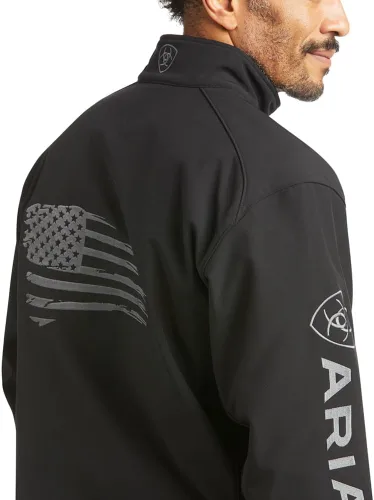 Miniatura 3 de Ariat Logo 2.0 Patriot Softshell Chaqueta resistente al agua, grano de café