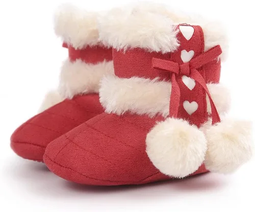 Miniatura 4 de Botas Estamico de invierno, con lazo, de nieve, de felpa, para niña