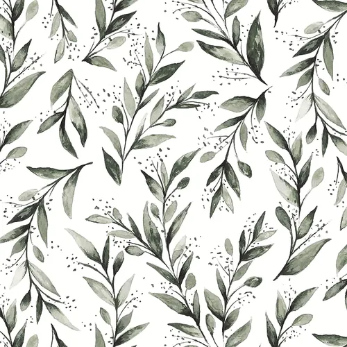 Livebor Papel tapiz de hoja de olivo para despegar y pegar, papel de contacto de hojas de 17.7 x 78.7 pulgadas, color verde salvia, papel tapiz para