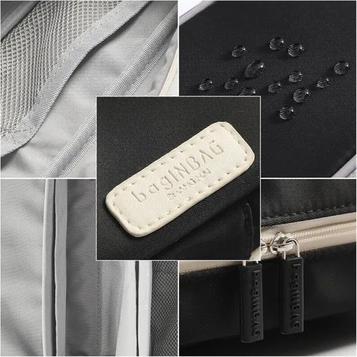 Miniatura 6 de QIANPA - Estuche organizador pequeño con cremallera, bolsa ligera estética, bolsa negra para hombres y mujeres