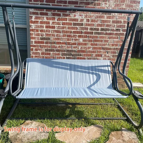 Miniatura 6 de J&C Funda de repuesto para asiento de columpio de patio, resistente 600D, soporte de asiento de columpio para exteriores, impermeable, resistente a