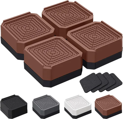 Miniatura 15 de ANNKUT Elevadores de cama y elevadores de muebles, bloques de elevación ajustables resistentes para sofás, escritorios y sillas, elevan 1.5