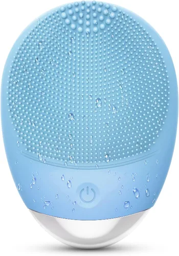 Miniatura 8 de Cepillo de limpieza facial, 3 en 1, limpiador facial eléctrico de silicona suave impermeable, recargable por USB, IPX7, resistente al agua, cepillo