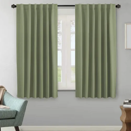 Miniatura 50 de H.VERSAILTEX Cortinas opacas con aislamiento térmico, paneles de tratamiento de ventana, cortinas opacas para oscurecer la habitación, cortinas Gris