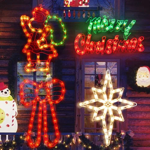 Miniatura 15 de Escultura de Navidad de 50L que incluye: 1 muñeco de nieve, 1 Papá Noel, 1