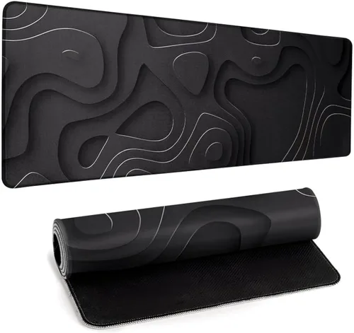 Miniatura 11 de Alfombrilla de mouse japonesa para juegos de flor de cerezo, alfombrilla de escritorio grande con borde cosido, base de goma antideslizante, Pintura