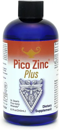 RnA ReSet Pico Zinc Plus - Suplemento líquido de zinc y cobre, solución mineral pico-iónica, 8.1 onzas líquidas (1 paquete), certificado NSF, apoyo